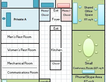 SOS Shared Office Space Ludington Floor Plan